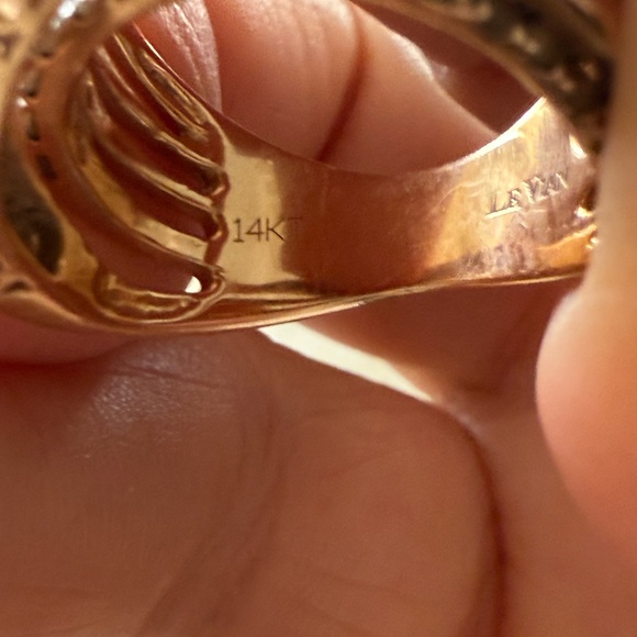 Elegant Rose Gold Levian Gladiator Ring 7 - Picture 5 of 9